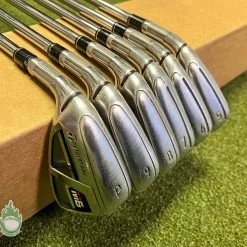 Used Left Handed TaylorMade M6 Irons 5-PW KBS MAX 85g Stiff Flex Steel Golf Set