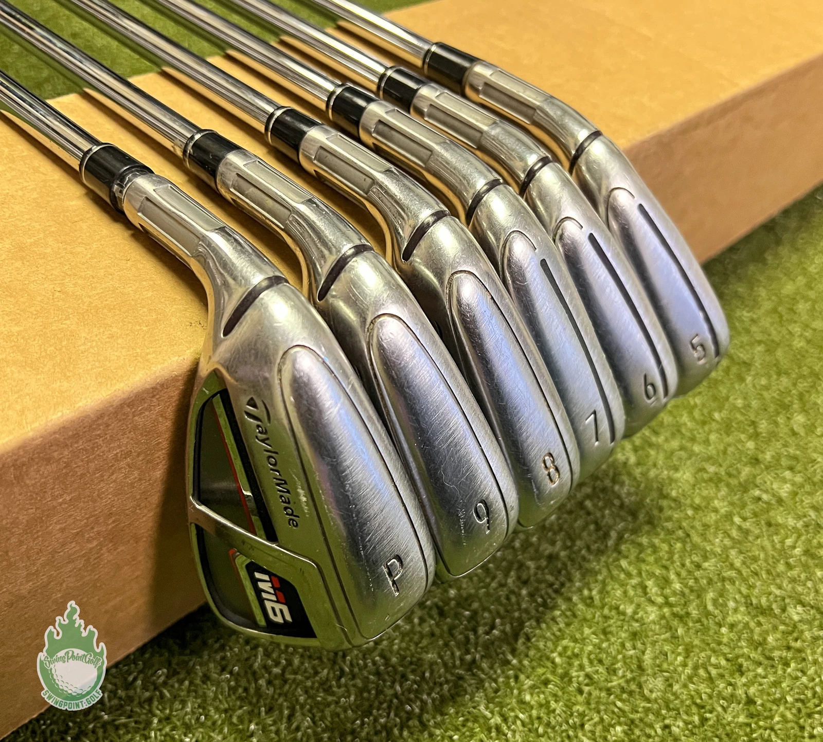 Used Left Handed TaylorMade M6 Irons 5-PW KBS MAX 85g Stiff Flex Steel Golf Set 3 Used Left Handed TaylorMade M6 Irons 5-PW KBS MAX 85g Stiff Flex Steel Golf Set