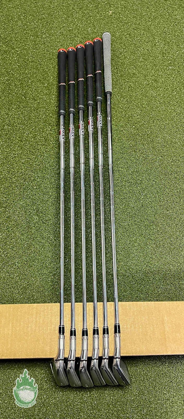 Used Left Handed TaylorMade M6 Irons 5-PW KBS MAX 85g Stiff Flex Steel Golf Set 6 Used Left Handed TaylorMade M6 Irons 5-PW KBS MAX 85g Stiff Flex Steel Golf Set - Image 4