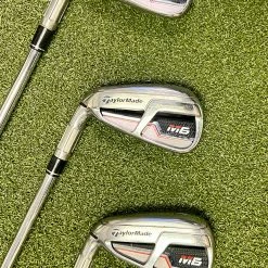 Used Left Handed TaylorMade M6 Irons 5-PW KBS MAX 85g Stiff Flex Steel Golf Set 17 Used Left Handed TaylorMade M6 Irons 5-PW KBS MAX 85g Stiff Flex Steel Golf Set -Callaway Club Shop IMG 6212 1