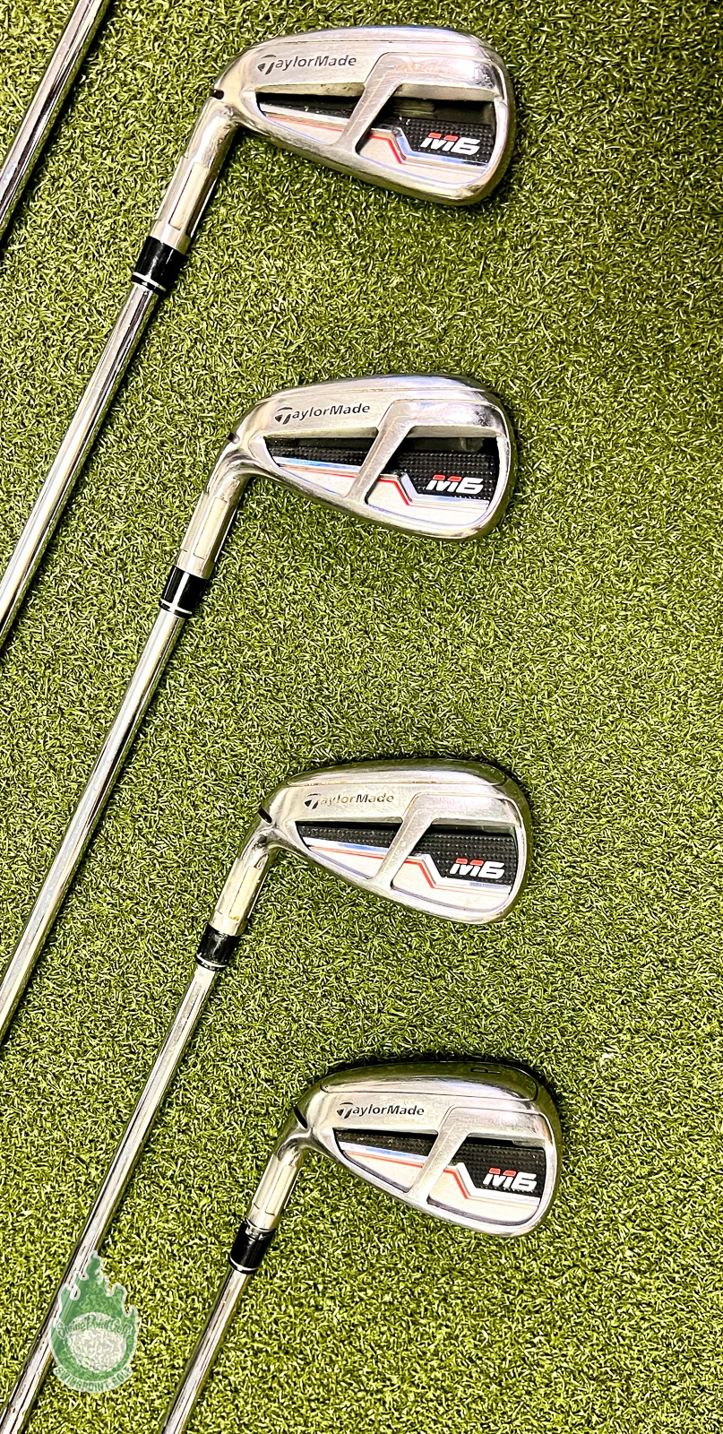 Used Left Handed TaylorMade M6 Irons 5-PW KBS MAX 85g Stiff Flex Steel Golf Set 8 Used Left Handed TaylorMade M6 Irons 5-PW KBS MAX 85g Stiff Flex Steel Golf Set - Image 6