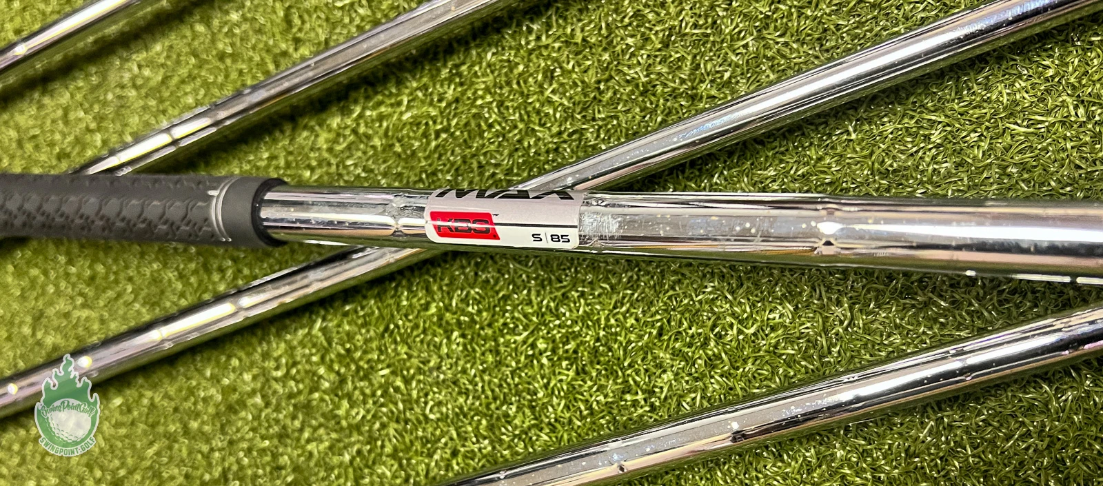 Used Left Handed TaylorMade M6 Irons 5-PW KBS MAX 85g Stiff Flex Steel Golf Set 13 Used Left Handed TaylorMade M6 Irons 5-PW KBS MAX 85g Stiff Flex Steel Golf Set - Image 11