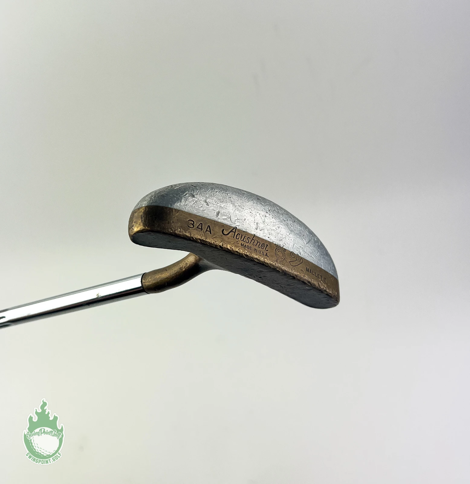 Used Right Handed Acushnet Bullseye Mallet 34″ Golf Putter Bullet Grip 4 Used Right Handed Acushnet Bullseye Mallet 34″ Golf Putter Bullet Grip - Image 2