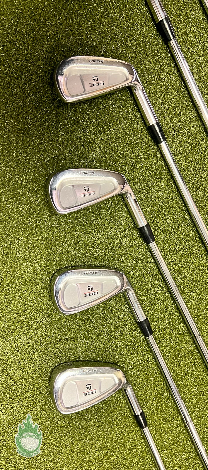 Used Tour Issue TaylorMade 300 Series Forged Irons 4-9 X-Stiff Steel Golf Set 8 Used Tour Issue TaylorMade 300 Series Forged Irons 4-9 X-Stiff Steel Golf Set - Image 6