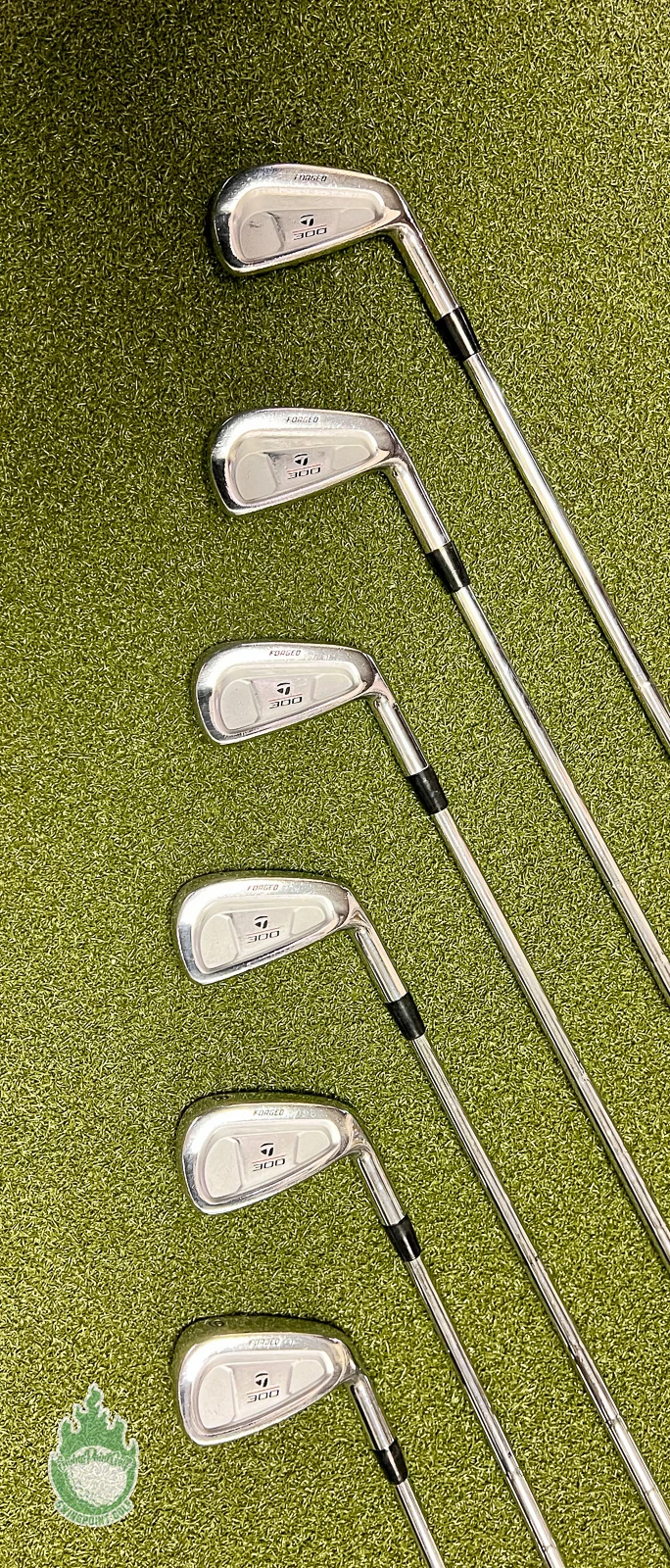 Used Tour Issue TaylorMade 300 Series Forged Irons 4-9 X-Stiff Steel Golf Set 9 Used Tour Issue TaylorMade 300 Series Forged Irons 4-9 X-Stiff Steel Golf Set - Image 7
