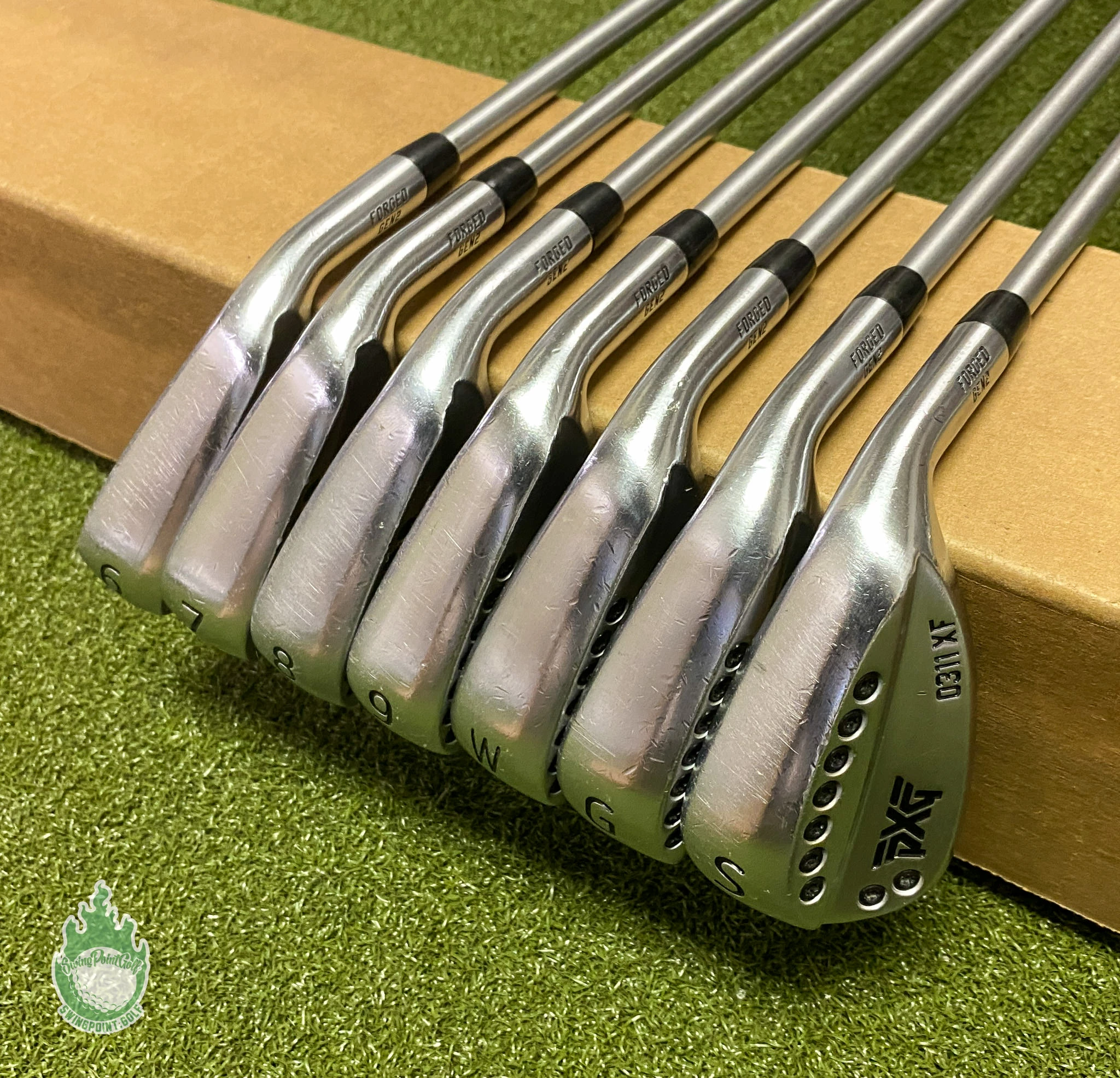 Used PXG 0311XF Gen 2 Forged Irons 6-PW/GW/SW C-Taper 110g Stiff Steel Golf Set 3 Used PXG 0311XF Gen 2 Forged Irons 6-PW/GW/SW C-Taper 110g Stiff Steel Golf Set