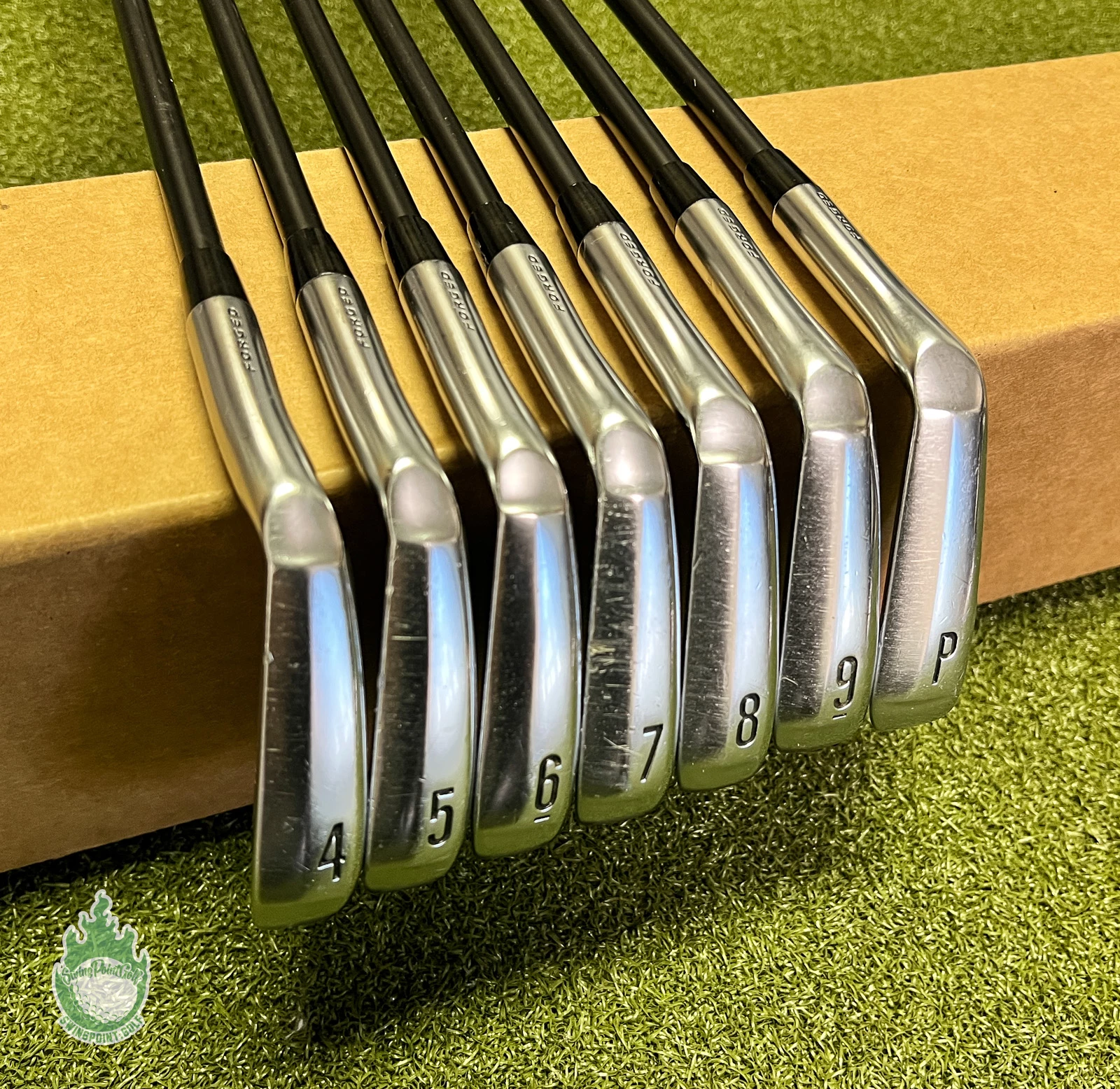 Used RH Srixon ZX7 Forged Irons 4-PW PGI 100 Stiff Flex Graphite Golf Club Set 4 Used RH Srixon ZX7 Forged Irons 4-PW PGI 100 Stiff Flex Graphite Golf Club Set - Image 2