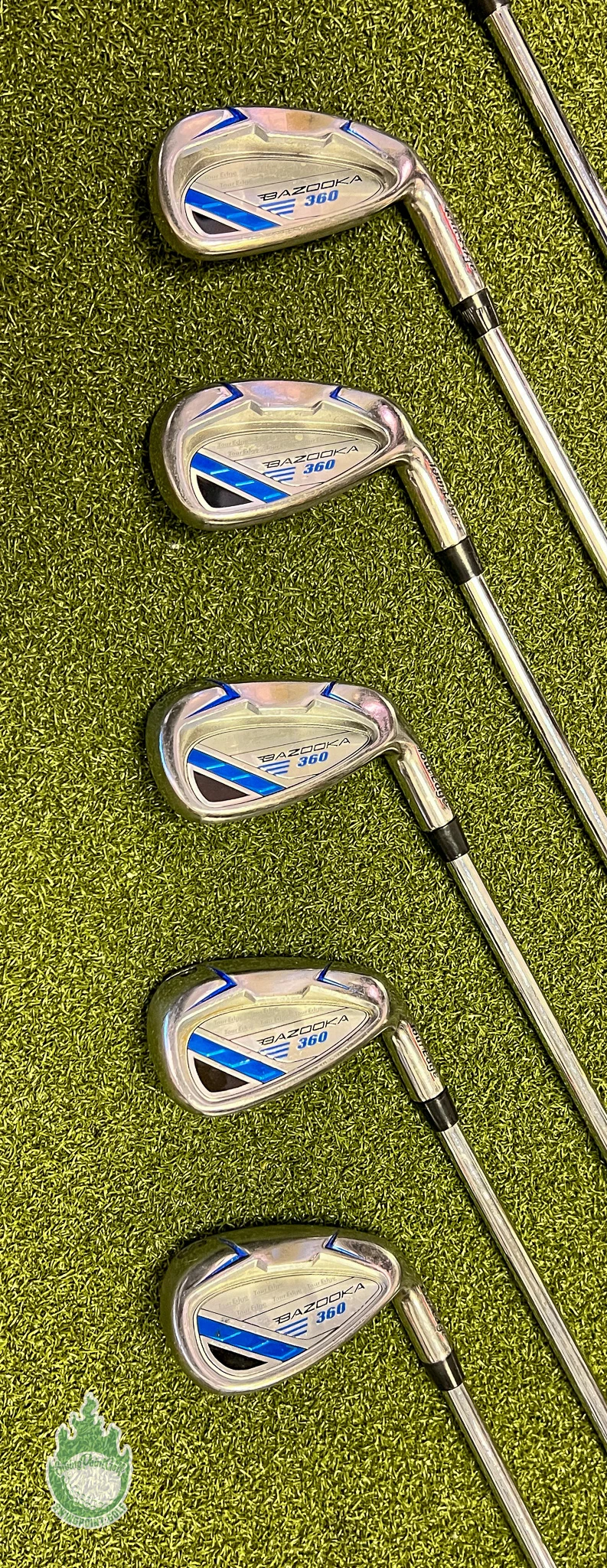 Used Right Handed Tour Edge Bazooka 360 Irons 5-PW/SW Uniflex Steel Golf Set 12 Used Right Handed Tour Edge Bazooka 360 Irons 5-PW/SW Uniflex Steel Golf Set - Image 10