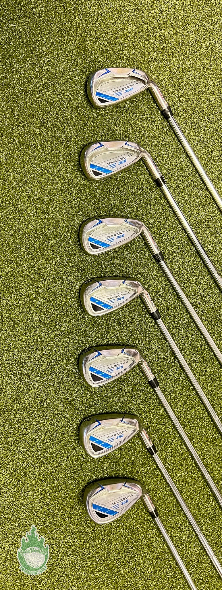 Used Right Handed Tour Edge Bazooka 360 Irons 5-PW/SW Uniflex Steel Golf Set 11 Used Right Handed Tour Edge Bazooka 360 Irons 5-PW/SW Uniflex Steel Golf Set - Image 9