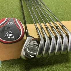 Used Right Handed MaxFli Black MAX Irons 4H 5-PW Regular Flex Steel Golf Set -Callaway Club Shop IMG 7981