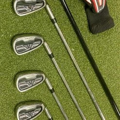Used Right Handed MaxFli Black MAX Irons 4H 5-PW Regular Flex Steel Golf Set -Callaway Club Shop IMG 7987