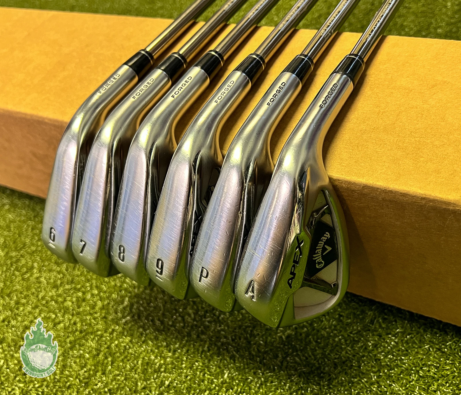 Used Callaway APEX Forged ’21 Irons 6-PW/AW Recoil ZT9 Stiff Graphite Golf Set 3 Used Callaway APEX Forged ’21 Irons 6-PW/AW Recoil ZT9 Stiff Graphite Golf Set