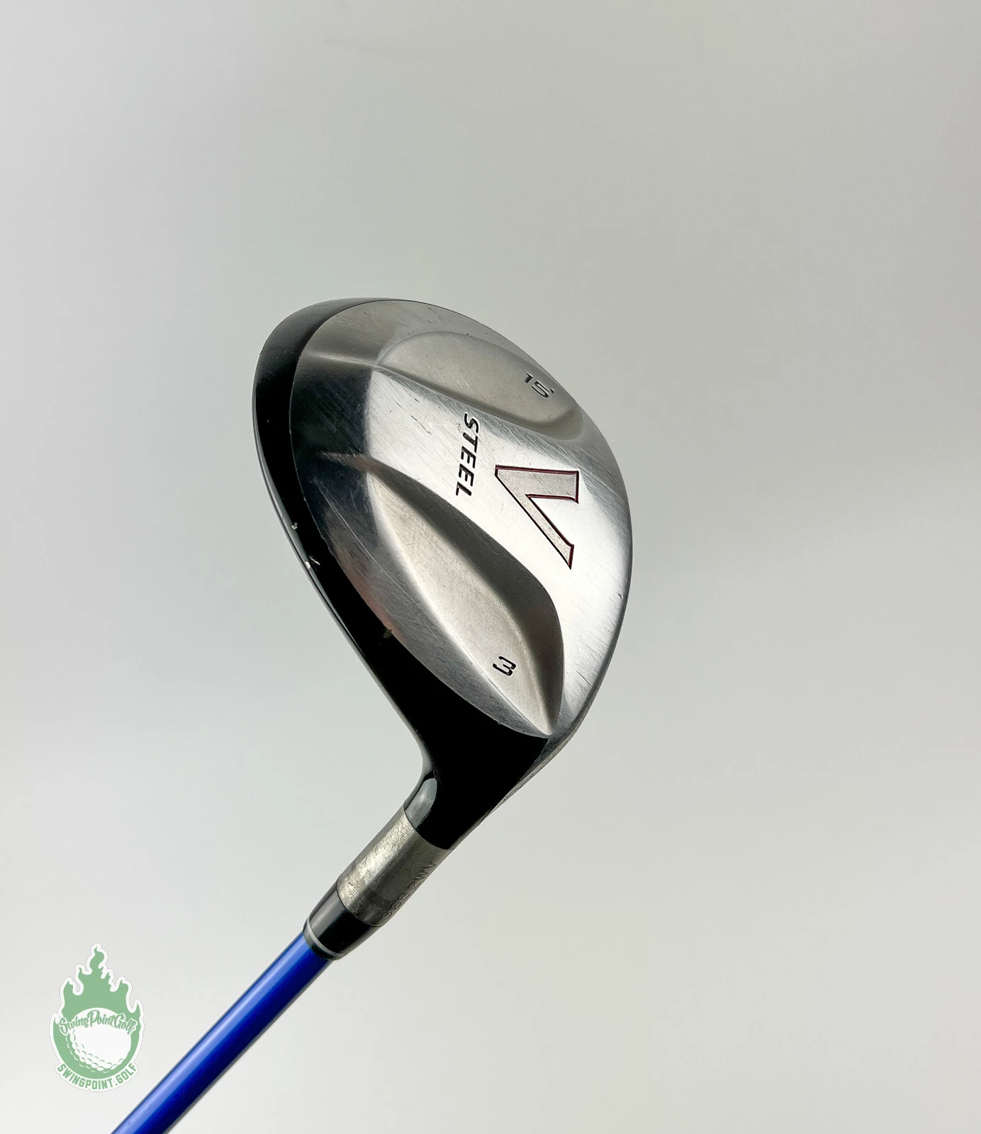 Used TaylorMade V-Steel Fairway 3 Wood 15* Grafalloy Stiff Graphite Golf Club 4 Used TaylorMade V-Steel Fairway 3 Wood 15* Grafalloy Stiff Graphite Golf Club - Image 2