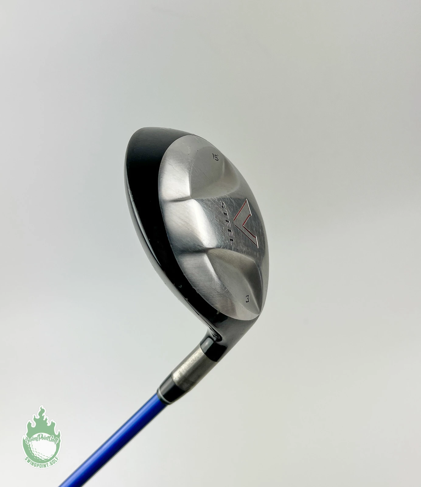 Used TaylorMade V-Steel Fairway 3 Wood 15* Grafalloy Stiff Graphite Golf Club 13 Used TaylorMade V-Steel Fairway 3 Wood 15* Grafalloy Stiff Graphite Golf Club - Image 11