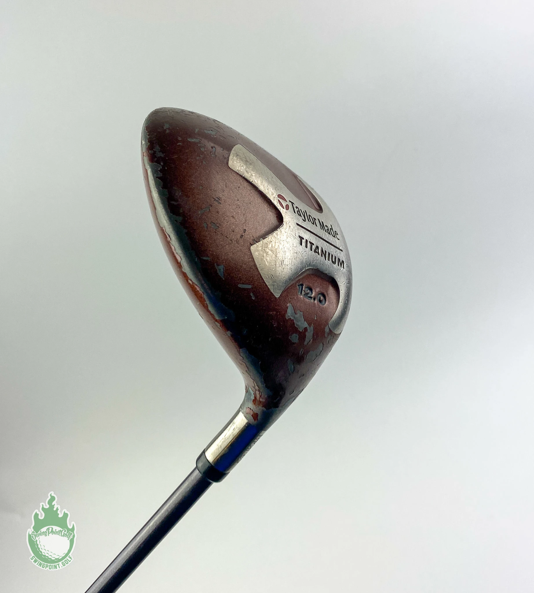 Used RH TaylorMade Titanium Driver 12* 90g Bubble Shaft Regular Flex Graphite 7 Used RH TaylorMade Titanium Driver 12* 90g Bubble Shaft Regular Flex Graphite - Image 5