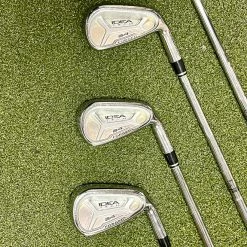 Adams Golf Used RH Adams IDEA Tech A4 Forged Irons 6-PW S300 Stiff Flex Steel Golf Set -Callaway Club Shop IMG 8785