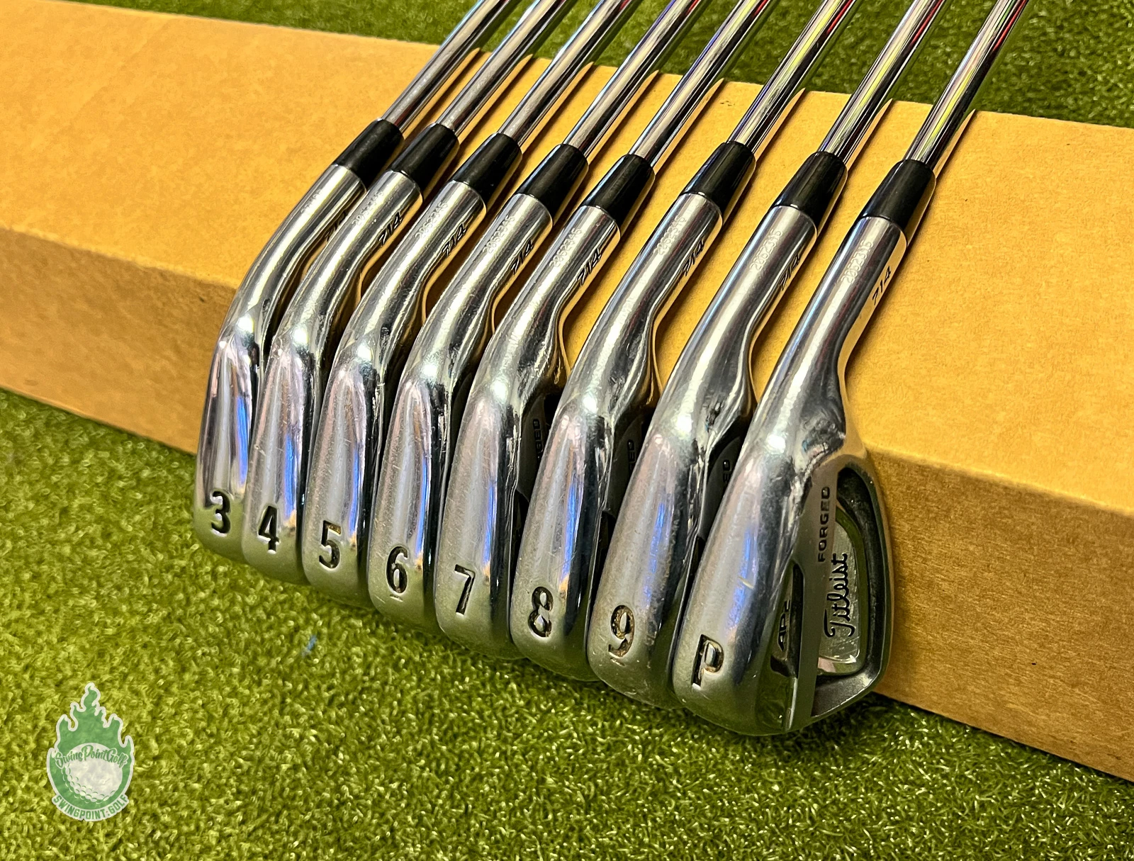 Used Titleist AP2 714 Forged Irons 3-PW KBS Tour Stiff Flex Steel Golf Club Set 3 Used Titleist AP2 714 Forged Irons 3-PW KBS Tour Stiff Flex Steel Golf Club Set