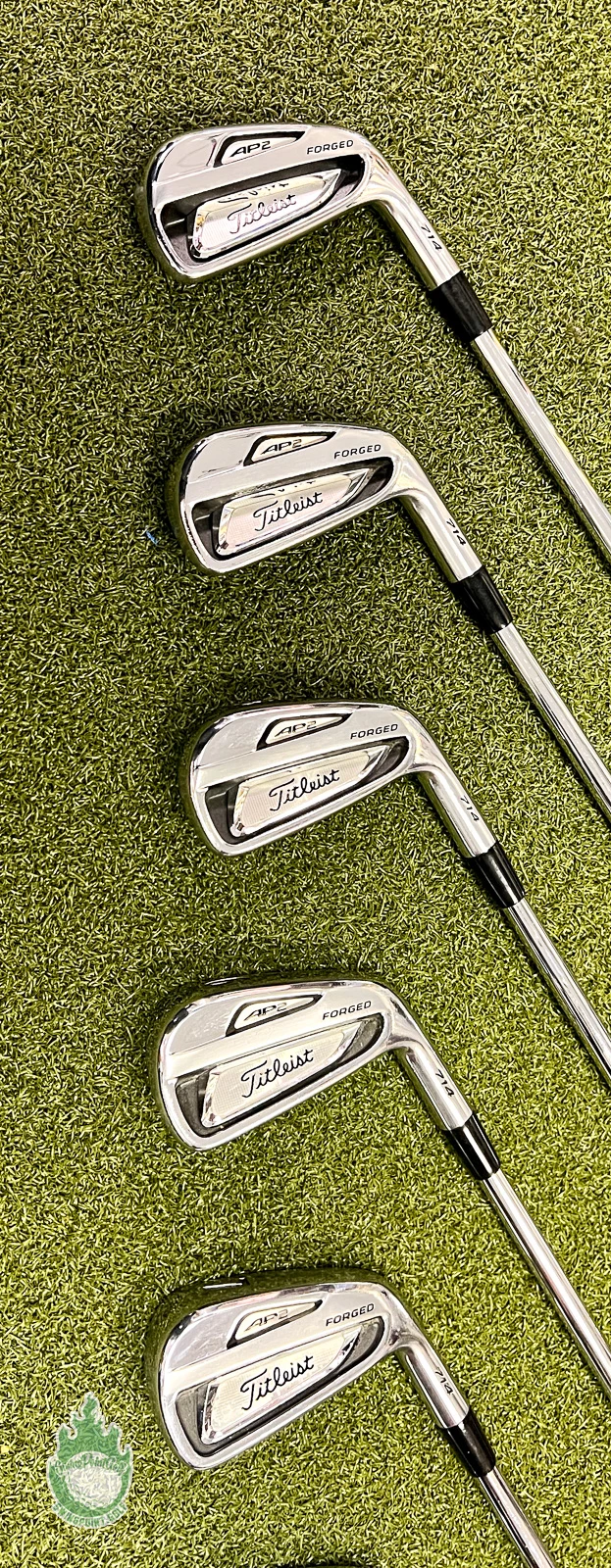 Used Titleist AP2 714 Forged Irons 3-PW KBS Tour Stiff Flex Steel Golf Club Set 7 Used Titleist AP2 714 Forged Irons 3-PW KBS Tour Stiff Flex Steel Golf Club Set - Image 5