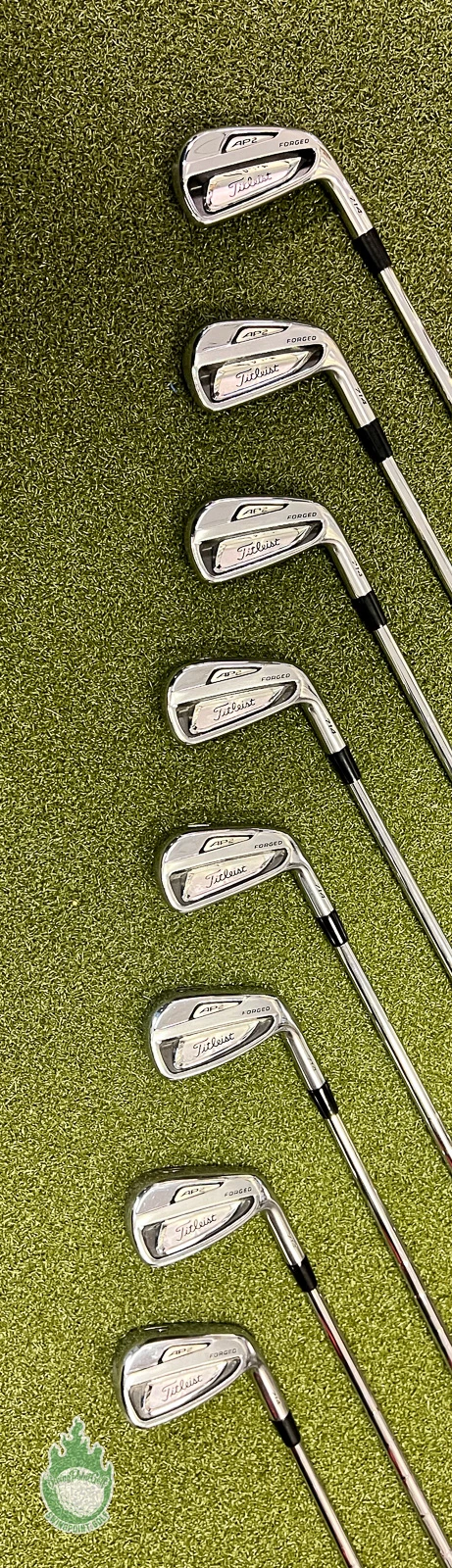 Used Titleist AP2 714 Forged Irons 3-PW KBS Tour Stiff Flex Steel Golf Club Set 9 Used Titleist AP2 714 Forged Irons 3-PW KBS Tour Stiff Flex Steel Golf Club Set - Image 7