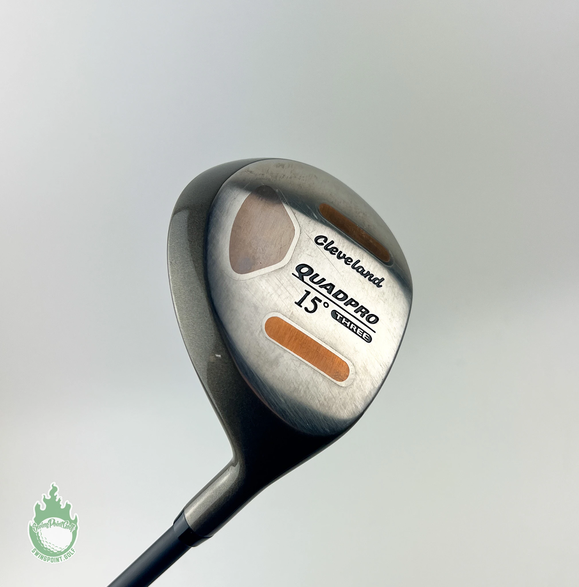 Used RH Cleveland Quadpro Fairway 3 Wood 15* Stiff Flex Graphite Golf Club 3 Used RH Cleveland Quadpro Fairway 3 Wood 15* Stiff Flex Graphite Golf Club