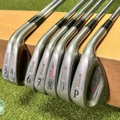Used RH Wilson Staff Ultra 45 Irons 3,4 6-PW Stiff Flex Steel Golf Club Set