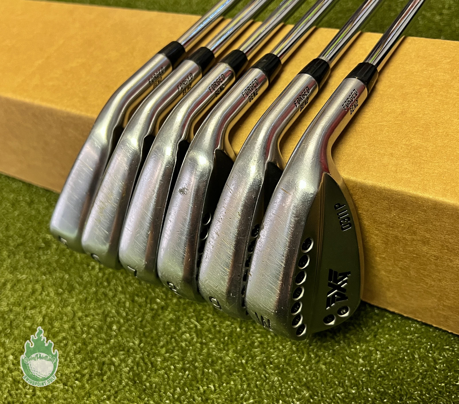 Used RH PXG 0311P Forged Gen 2 Irons 5-PW NS Pro Regular Flex Steel Golf Set 3 Used RH PXG 0311P Forged Gen 2 Irons 5-PW NS Pro Regular Flex Steel Golf Set