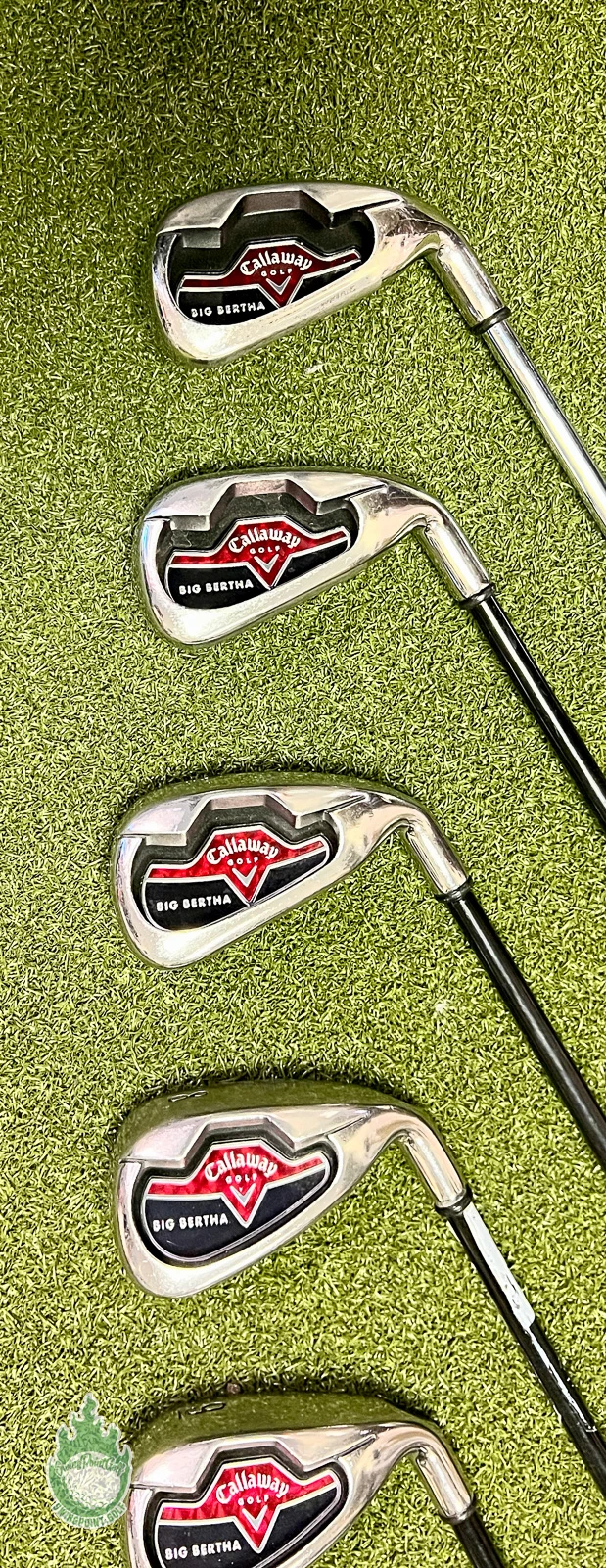 Used RH Callaway Big Bertha 2006 Irons 5-PW/AW/SW 75g Regular Graphite Golf Set 11 Used RH Callaway Big Bertha 2006 Irons 5-PW/AW/SW 75g Regular Graphite Golf Set - Image 9
