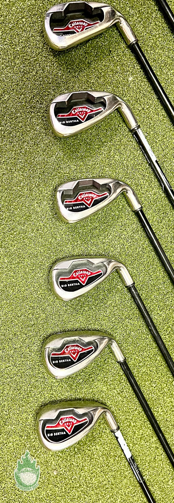 Used RH Callaway Big Bertha 2006 Irons 5-PW/AW/SW 75g Regular Graphite Golf Set 10 Used RH Callaway Big Bertha 2006 Irons 5-PW/AW/SW 75g Regular Graphite Golf Set - Image 8