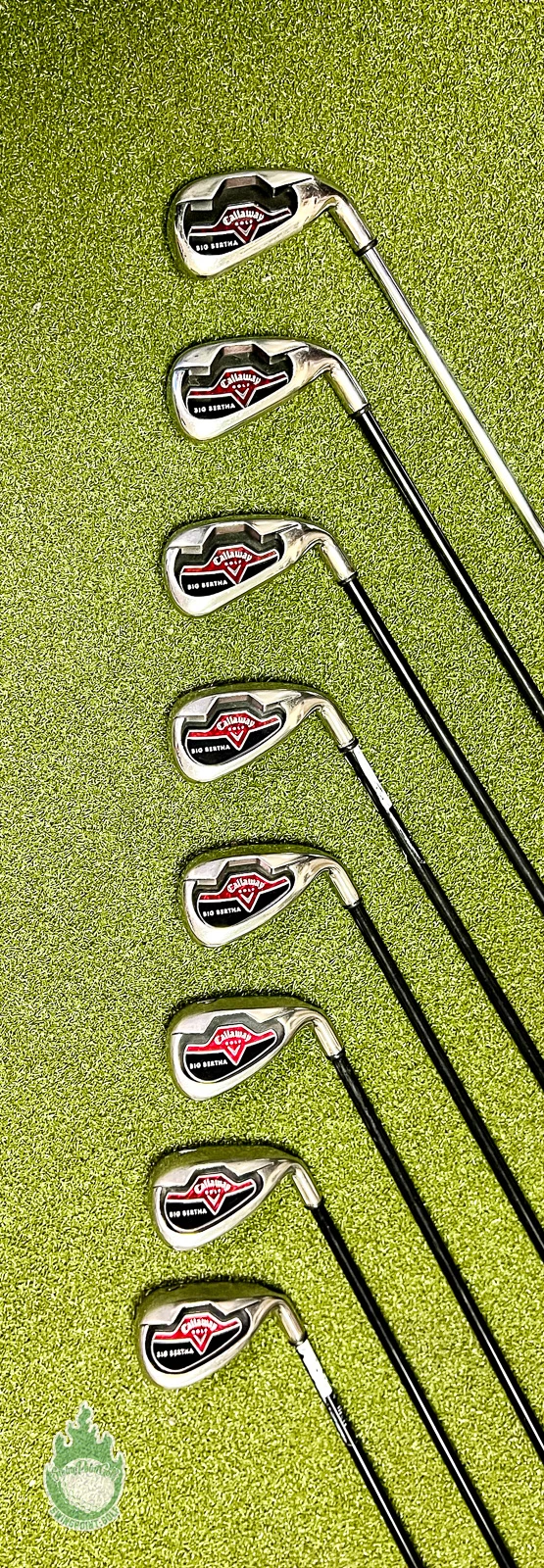 Used RH Callaway Big Bertha 2006 Irons 5-PW/AW/SW 75g Regular Graphite Golf Set 9 Used RH Callaway Big Bertha 2006 Irons 5-PW/AW/SW 75g Regular Graphite Golf Set - Image 7