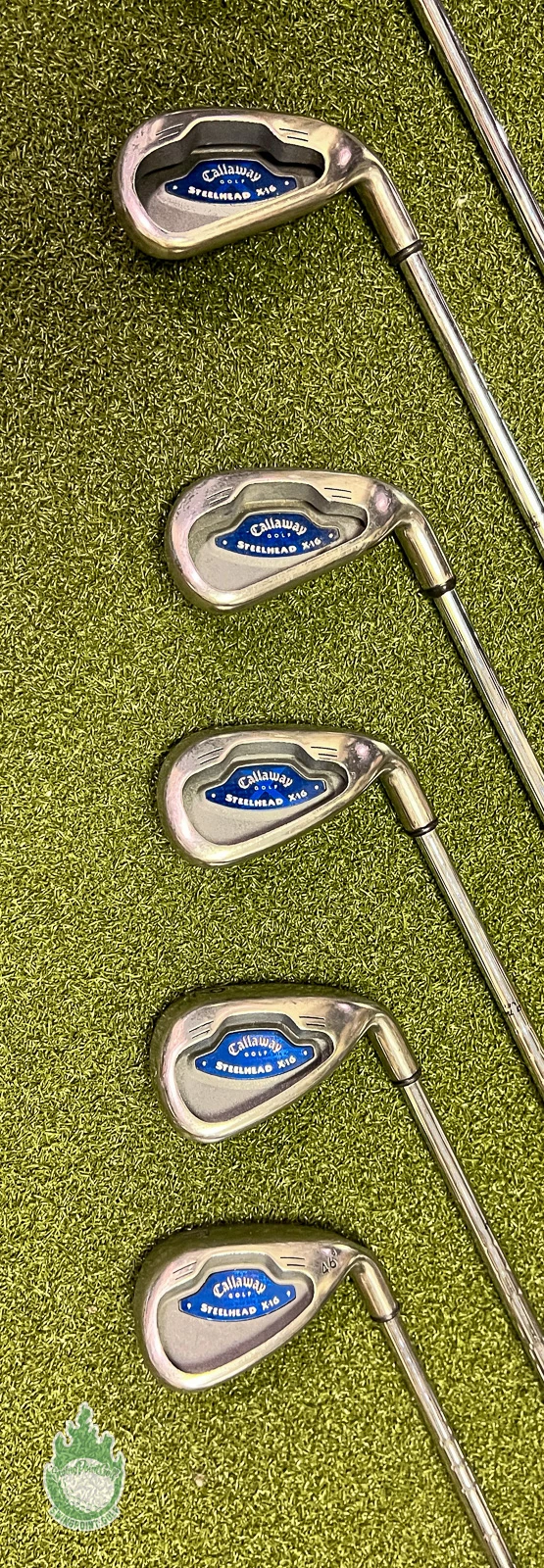 Used Right Handed Callaway Steelhead X-16 Irons 3-PW Uniflex Steel Golf Set 12 Used Right Handed Callaway Steelhead X-16 Irons 3-PW Uniflex Steel Golf Set - Image 10