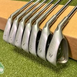 Used Right Handed Ping Black Dot G10 Irons 4-PW AWT Stiff Flex Steel Golf Set