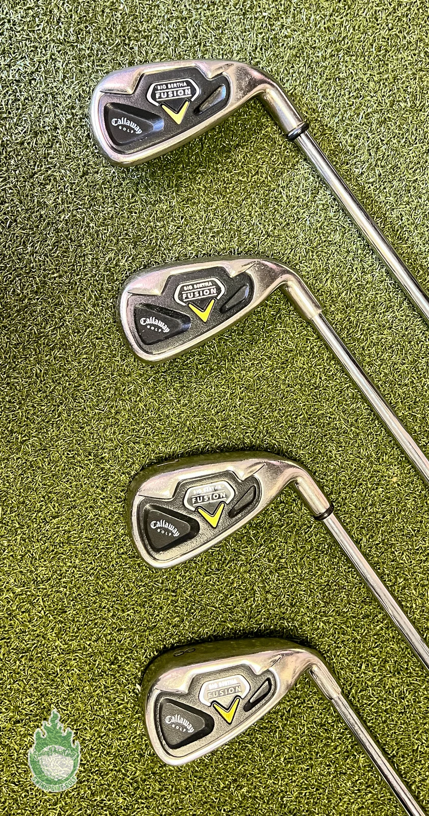 Used RH Callaway Big Bertha Fusion Irons 5-PW Uniflex Steel Golf Club Set 11 Used RH Callaway Big Bertha Fusion Irons 5-PW Uniflex Steel Golf Club Set - Image 9