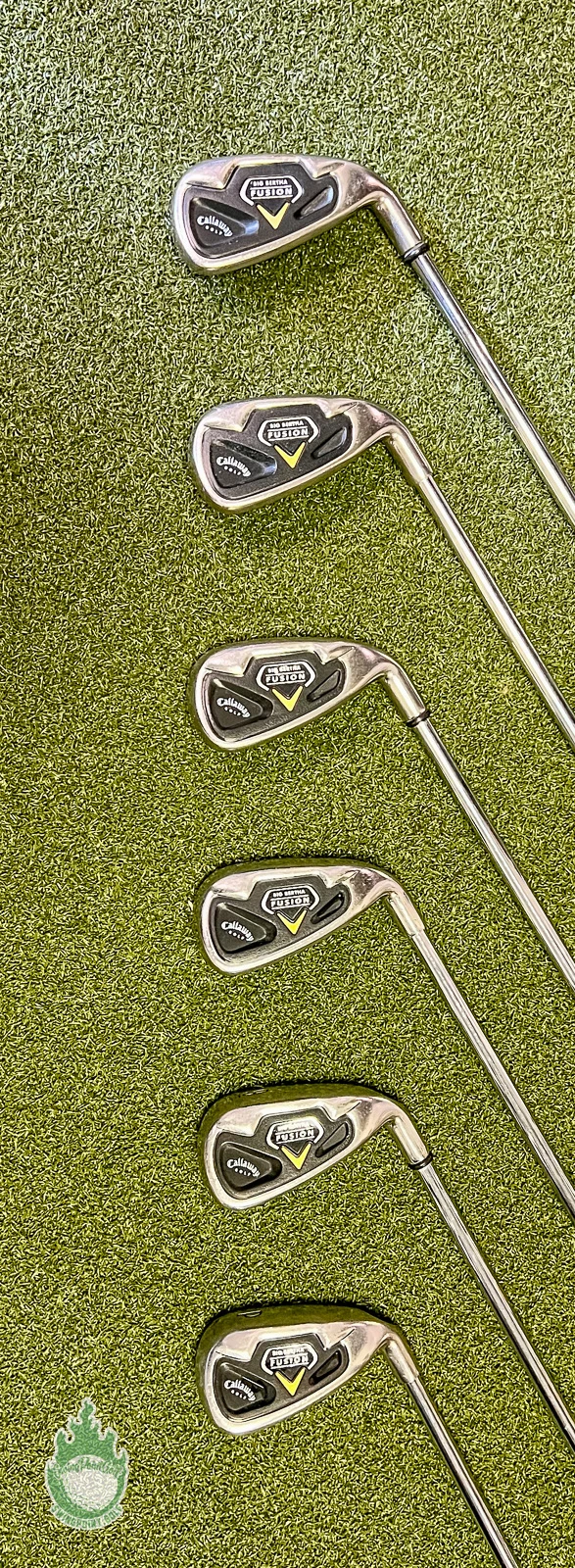Used RH Callaway Big Bertha Fusion Irons 5-PW Uniflex Steel Golf Club Set 9 Used RH Callaway Big Bertha Fusion Irons 5-PW Uniflex Steel Golf Club Set - Image 7