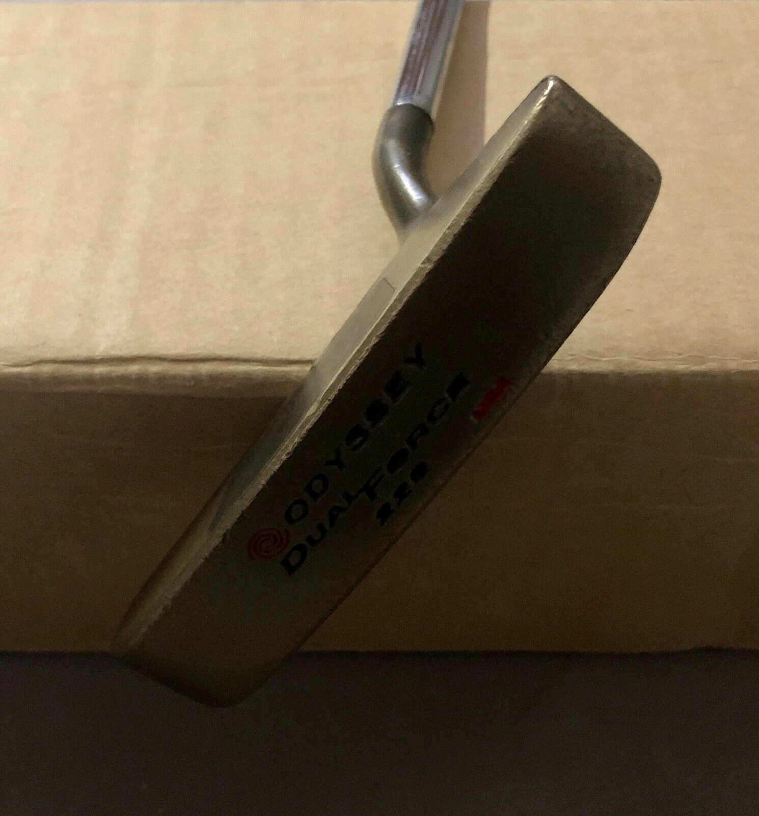 Used Right Handed Odyssey Dual Force 220 34″ Brass Putter Golf Club 3 Used Right Handed Odyssey Dual Force 220 34″ Brass Putter Golf Club
