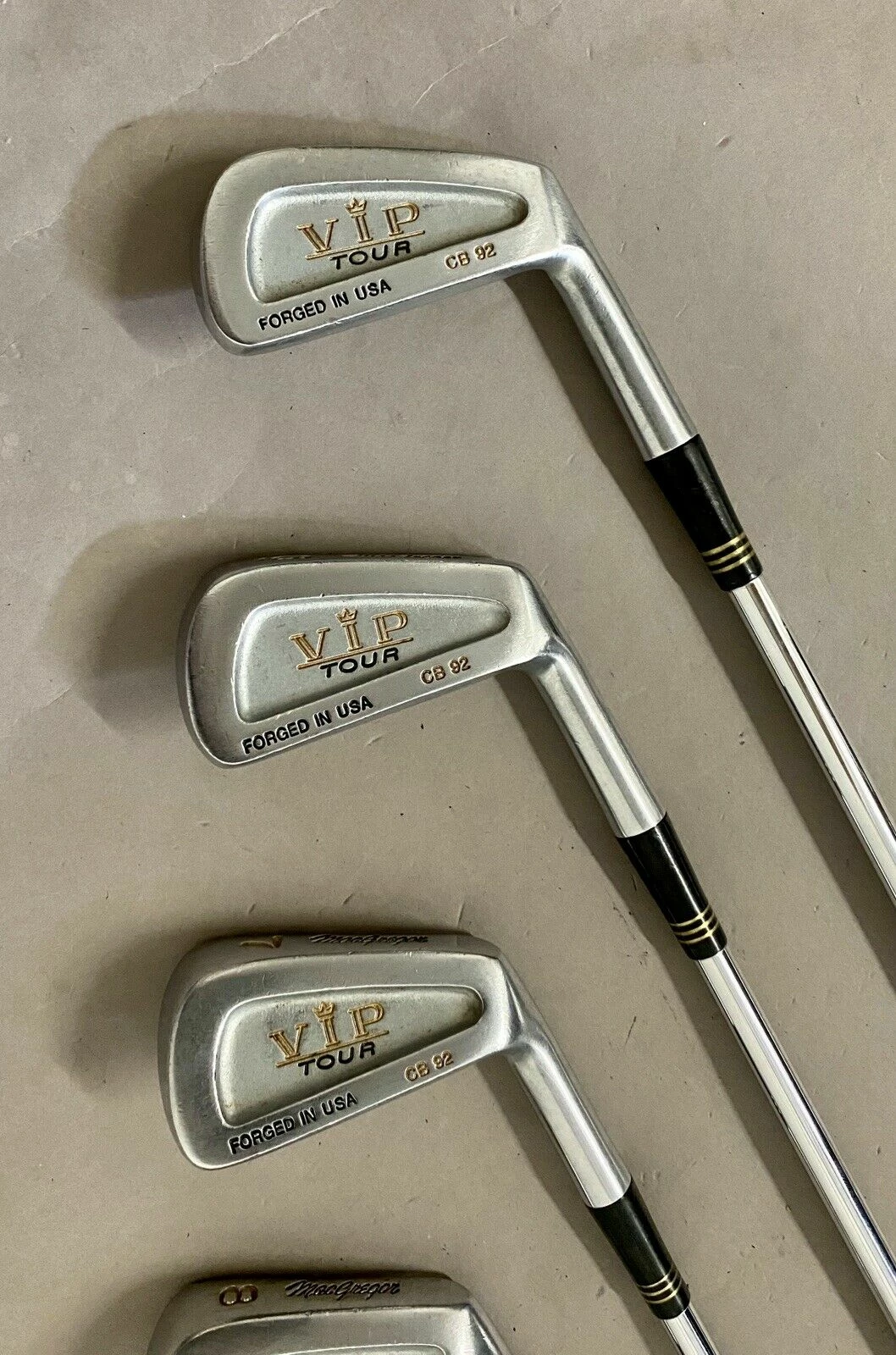 RH MacGregor VIP Tour CB 92 Forged Irons 5-PW Stiff Flex Steel Golf Club Set 7 RH MacGregor VIP Tour CB 92 Forged Irons 5-PW Stiff Flex Steel Golf Club Set - Image 5
