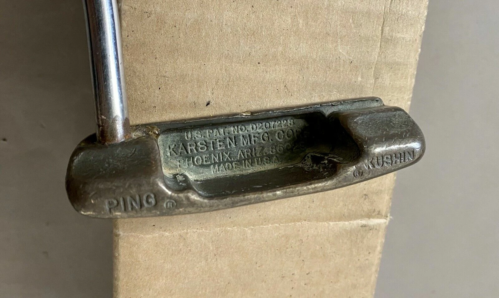 Used Right Handed Ping Karsten Kushin 35.5″ Putter Steel Golf Club Yonex Grip 5 Used Right Handed Ping Karsten Kushin 35.5″ Putter Steel Golf Club Yonex Grip - Image 3